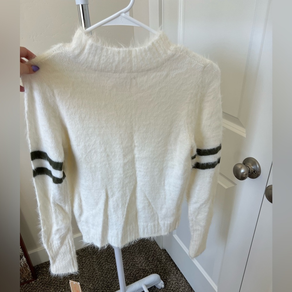 White Fuzzy Sweater